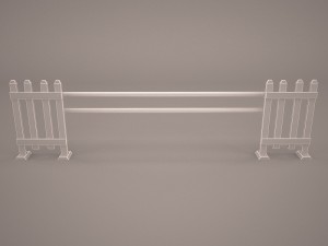 horse jumping obstacle 3D-Modell