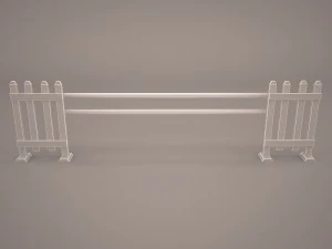 horse jumping obstacle 3D Model