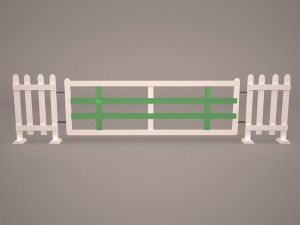 horse jumping obstacle 3D मॉडल
