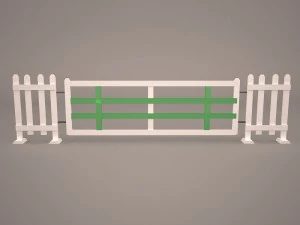 馬跳び障害物 3Dモデル