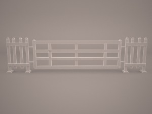 horse jumping obstacle 3D Model