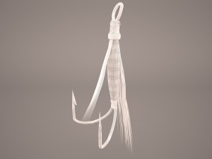 fly fishing lure 3D 모델