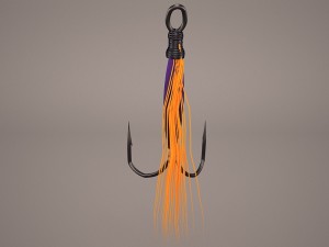 fly fishing lure 3D 모델