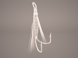 fly fishing lure 3D 모델