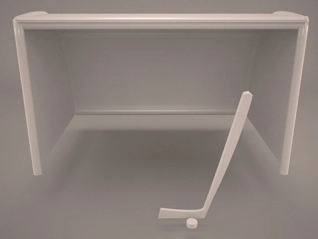 hockey net 3D Model .c4d .max .obj .3ds .fbx .stl .blend