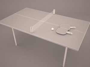 ping pong table Model 3D