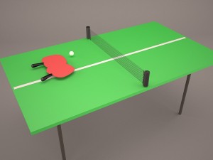 ping pong table Model 3D
