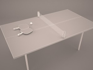 ping pong table Model 3D
