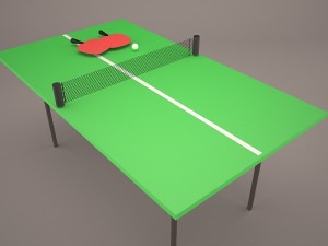 ping pong table Model 3D
