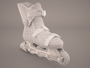 roller blades Model 3D