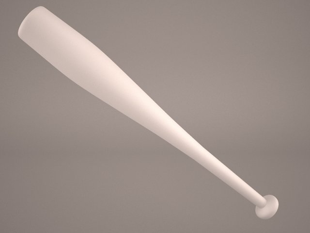 baseball bat with barbed wire 3D Model .c4d .max .obj .3ds .fbx .stl .blend 