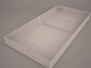 tennis court 3D Model