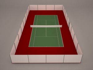tennis court 3D 模型