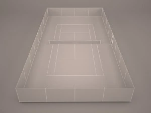 tennis court 3D Model