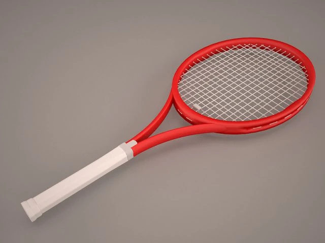 raqueta de tenis Modelo 3D .c4d .max .obj .3ds .fbx .stl .blend 