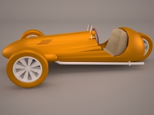wheeler car 3D Model