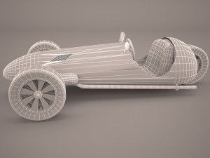wheeler car Modelo 3D