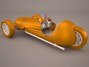 wheeler car Modelo 3D