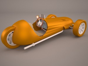 wheeler car Modelo 3D
