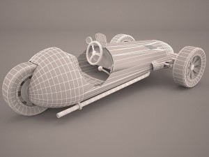 wheeler car Modelo 3D