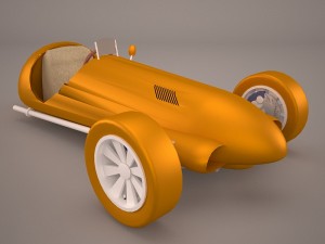 wheeler car Modelo 3D