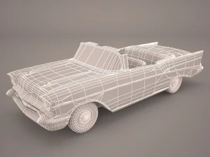 chevrolet bel air convertible 1957 3D Model