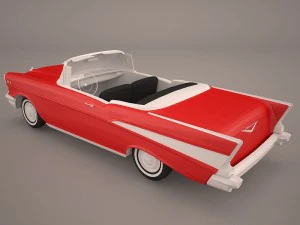 chevrolet bel air convertible 1957 3D Model