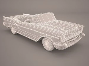 chevrolet bel air convertible 1957 3D Model