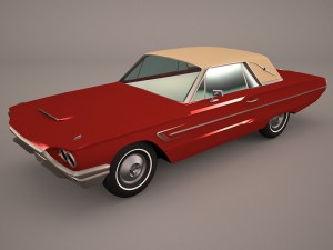 ford thunderbird 1956 3D Model