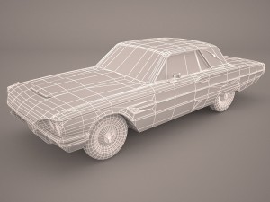 ford thunderbird 1956 Modelo 3D