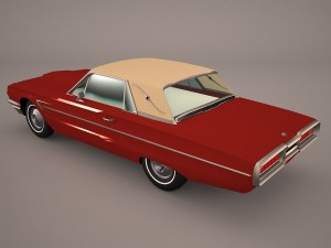 ford thunderbird 1956 Modelo 3D
