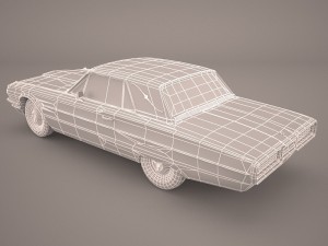 ford thunderbird 1956 Modelo 3D
