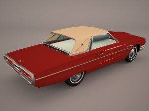 ford thunderbird 1956 Modelo 3D