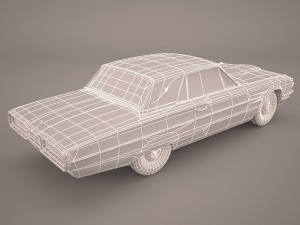 ford thunderbird 1956 Modelo 3D