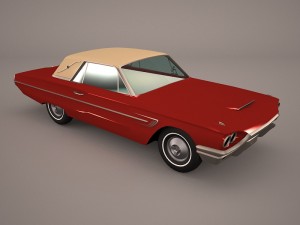 ford thunderbird 1956 Modelo 3D