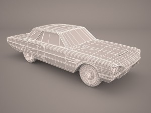 ford thunderbird 1956 Modelo 3D