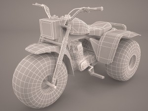 honda atc 200e 3D Model