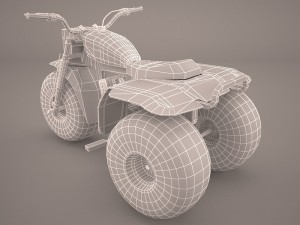 honda atc 200e 3D Model