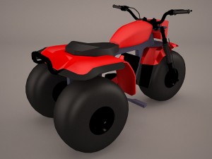 honda atc 200e 3D Model