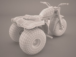 honda atc 200e 3D Model