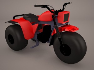 honda atc 200e 3D Model