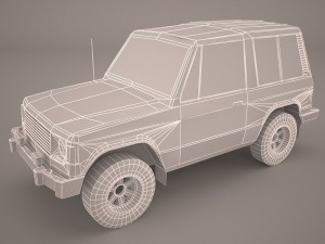 mitsubishi pajero 3D 模型