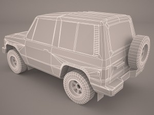 mitsubishi pajero 3D 模型