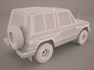 mitsubishi pajero 3D 模型