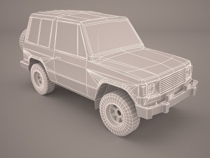 mitsubishi pajero 3D 模型