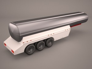 kenworth w900 with trailer tanker 3D Model