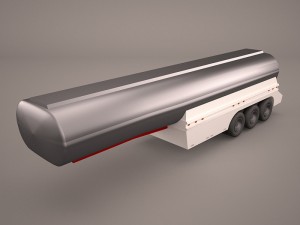 kenworth w900 with trailer tanker 3D मॉडल