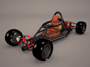 esqueleto de carro esportivo Modelo 3D