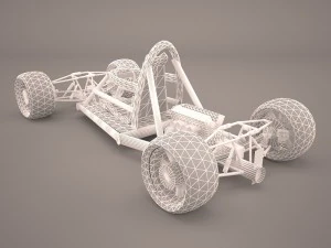 sports car skeleton 3D Model