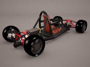 sports car skeleton 3Dモデル